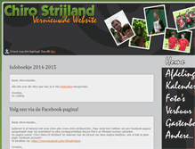 Tablet Screenshot of chiro-strijland.be